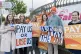 Junior doctors on the picket line outside the Royal Victoria