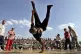 A Breakdancer performing during the Urban Games, July 2004