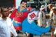 NATIONAL TREASURE: A marcher carries a tribute to ‘Super M
