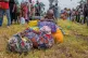 DISPLACED: People who crossed from Congo wait for assistance