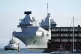 INTIMIDATING: Royal Navy aircraft carrier HMS Queen Elizabet