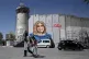 A mural depicting slain Palestinian American journalist Shir
