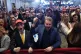 POPULIST MANIA: Supporters cheer for Trump at a primary elec