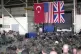 A BASE FOR IMPERIALIST WAR: Then-US secretary of defence Don
