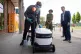 THE END OF WORK? Labour leader Keir Starmer meets a fleet of