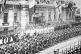 IMPERIALIST BLUEPRINT: Allied troops parade past 
their hea