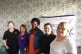 Michelle Rodgers (right) with female comrades from RMT