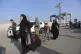 Refugees flee from Gaza into Egypt through the Rafah Crossin