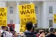 A protest outside the White House