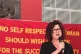 Karen Ingala Smith, of nia, speaks at the meeting