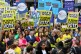 Anti-Brexit campaigners on a protest in March last year