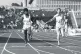 Glendon Cohen (left) winning a bank holiday race in 1979