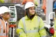 Mayor of London Sadiq Khan meets workers at the Barking Rive