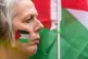 Louise Regan at a Palestine solidarity demo