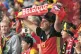 Belgians cheer on their national football team
