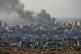 CHAOS: Smoke rises following an explosion in the Gaza Strip