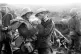 DEFIANCE: A World War I German infantryman lights a cigarett