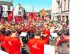 A band plays at the Durham Miners' Gala last weekend
