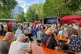Attendees observe the main stage