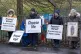 Members of 40 Days for Life, a Texas-based international organization that campaigns against abortion, take part in a 