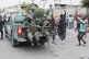 Haitian army soldiers patrol during a protest against insecurity in Port-au-Prince, Haiti, April 16, 2025
