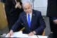 Israeli Prime Minister Benjamin Netanyahu attends his trial on corruption charges at the district court in Tel Aviv, Israel, April 21, 2025