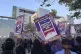 Los Angeles County workers picket outside of the Los Angeles General Medical Center after walking off the job, April 28, 2025, in Los Angeles
