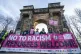 People take part in the annual Scottish Trades Union Congress (STUC) annual St Andrew's Day march and rally in Glasgow, in solidarity with those impacted by racism and racial discrimination throughout Scotland, November 25, 2023