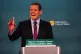 Plaid Cymru leader Rhun ap Iorwerth speaks during the party's annual conference at the Principality Stadium in Cardiff, October 11, 2024