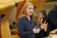 Social Justice Secretary Shirley-Anne Somerville speaks to MSPs on the Scottish Government's response to the Supreme Court ruling on the definition of a woman under equalities law, in the Scottish Parliament at Holyrood, Edinburgh, April 22, 2025