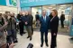 Reform UK leader Nigel Farage stands with Sarah Pochin after announcing her as Reform UK's candidate for the Runcorn and Helsby by-election, at the Runcorn Shopping City in Runcorn, Cheshire, March 24, 2025