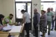 People line up at a voting station during a general election where Socialist Edi Rama is seeking a fourth term as Albania's prime minister in Tirana, Albania, May 11, 2025