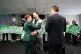 Green Party co-leaders Carla Denyer and Adrian Ramsay greet Deputy Leader Zack Polanski at the launch of their local election campaign in Bristol, April 4, 2024