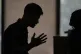 A Rohingya refugee who has not been identified due to safety concerns, talks to The Associated Press in New Delhi, India, about how his family was deported to an island in Myanmar, May 16, 2025
