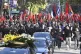 Supporters walk alongside the casket of former President Jose Mujica during his funeral procession from the presidential palace to the National Assembly in Montevideo, Uruguay, May 14, 2025