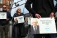 Activists from Reform UK at Merchants House of Glasgow, as First Minister John Swinney convenes a gathering on protecting Scotland's values and democratic resilience, which brings together political, faith and community leaders from across society