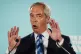 Reform UK party leader Nigel Farage speaking during a campaign event at Stafford Showground, Stafford, whilst campaigning for this week's local elections, April 30, 2025