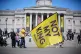 The anti-monarchy group Republic stage a rally in Trafalgar Square, London, May 10, 2025