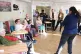 THE STRANGEWRS THAT CARE: Residents and staff of Peartree Care Home are visited by Minister for Social Care Helen Whately.  Pic: Lauren Hurley/DHSC/flickr/CC