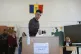 A man casts his vote in the second round of the country's presidential election redo in Mogosoaia, Romania, May 18, 2025