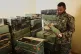 Sudanese army officers inspect a recently discovered weapons storage site belonging to the paramilitary Rapid Support Forces (RSF) in Khartoum, Sudan, May 3, 2025