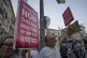 Israelis take part in a protest demanding the immediate release of hostages held by Hamas in the Gaza Strip and end of the war with Hamas and Iran, in Haifa, Israel