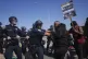 California Highway Patrol officers clash with protesters, June 10, 2025, in Los Angeles