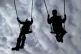 Children on swings