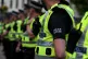 Police Scotland officers seen at a demonstration in Glasgow, June 2016