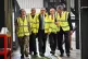 Prime Minister Keir Starmer (centre), Defence Secretary John Healey (second right) and Managing Director of BAE Systems' naval ships business Simon Lister (right) speak to a member of staff during a visit to BAE Systems in Govan, Glasgow, to launch the Strategic Defence Review, June 2, 2025