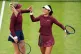 Katie Boulter (left) and Emma Raducanu during their match against Lyudmyla Kichenok and Erin Routliffe on day three of the Queen's Club, London, June 11, 2025