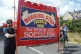 FLYING THE FLAG: The Morning Star contingent on the 2025 march. Photo: Henry Fowler