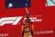 McLaren driver Oscar Piastri of Australia celebrates on the podium after winning the Formula One Grand Prix at the Spa-Francorchamps racetrack in Spa, Belgium, Sunday, July 27, 2025