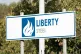 A Liberty Steel sign at the British Steel Ltd steelworks in Scunthorpe, North Lincolnshire
